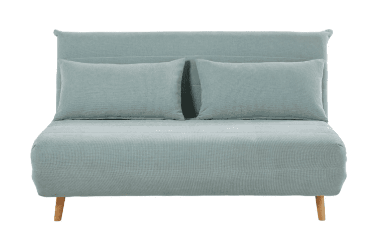 sea ​​green fold-out 2-seater bench